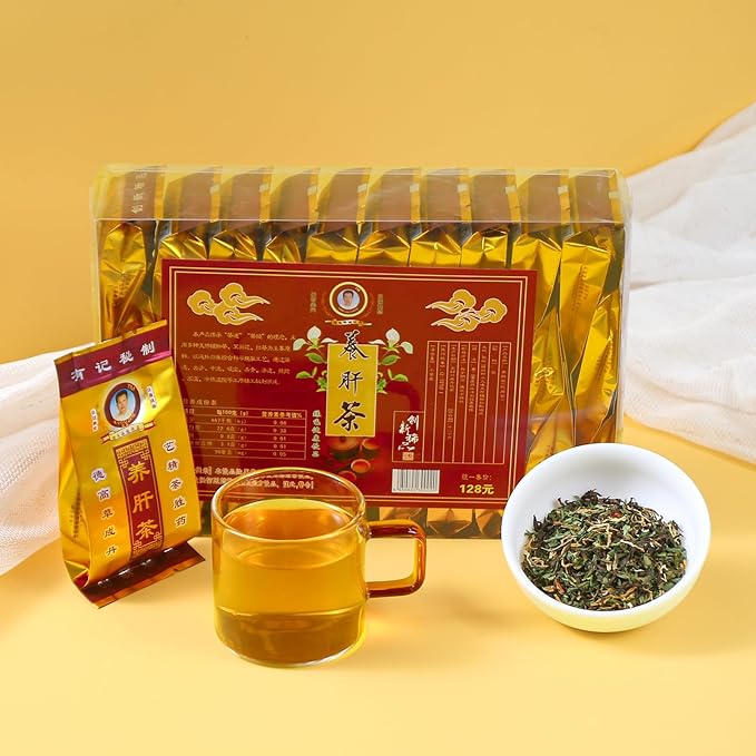 FullChea - Liver Detox Tea - 30 Teabags Herbalism Traditional Chinese Liver Cleanse Tea - Including Chrysanthemum, Jasmine, Mulberry Leaf, Momordica Grosvenor, Yine Abrus