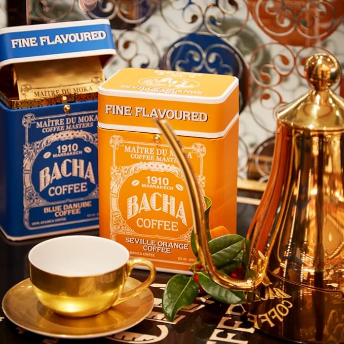 Bacha Coffee | Marocchissimo! Fine Flavoured Signature Nomad Collection, 100% Arabica Specialty Coffee, Ground Beans, Medium Roast, 250g