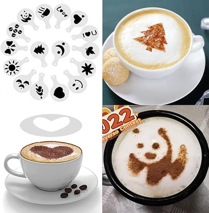 Rechargeable Milk Frother - 3-Speed Electric Handheld Coffee Mixer With 2 Whisks and Decoration Tool, Stand-up Design for Latte, Cappuccino, Cream (White)