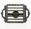 Sungmor Heavy Duty Cast Iron Teapot Dish Warmer Stable Holder for Tealight Stand | Tealight Warmer Decorative Stove for Villa Yard Balcony-Square