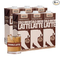Wandering Bear Double Latte Organic Cold Brew Coffee — 32 fl oz, 6 pack - Creamy High-Protein Cold Brew Latte, 11 g Protein, Only 100 Calories, 5 g Sugar, Double Shot Strength (Shelf-Stable)