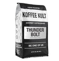 Koffee Kult Thunder Bolt Dark French Roast Whole Bean Coffee - Small Batch 100% Arabica Gourmet Blend, Bold and Well Balanced, 80oz Resealable Package