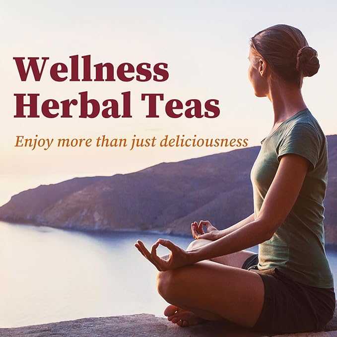 Fullchea - Cranberry Apple Tea, 45 Teabags - Cranberry Tea with Apple, Hibiscus, Rose & Licorice – Naturally Sweet & Tart - Non-GMO - Caffeine-Free - Wellness Support