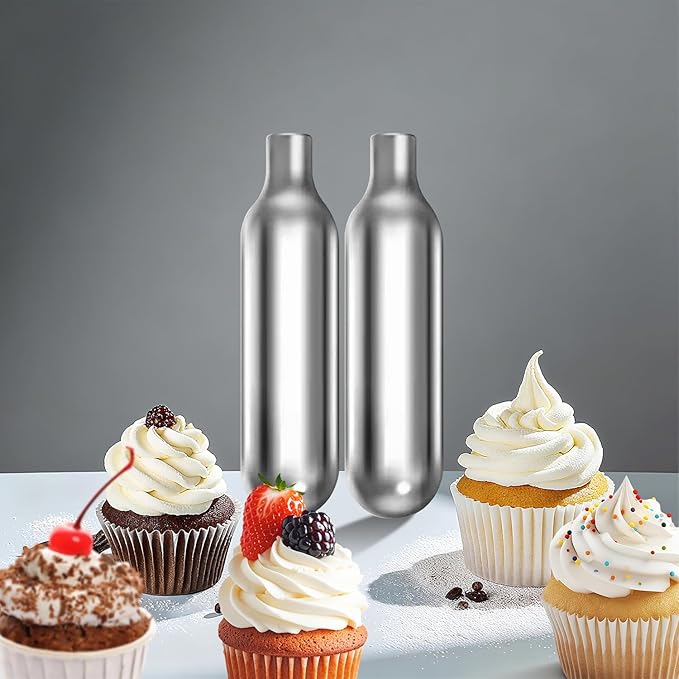 Whipped Cream Chargers - 8g Whip Cream Charger Cylinder Food Grade Original Flavor With Long Shelf Life, Perfect for Desserts, Cake, Beverages and Gourmet Dishess