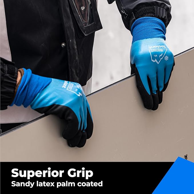 Waterproof Winter Work Gloves for Men and Women, Touchscreen, Freezer Gloves, Thermal Insulated, for Cold Weather