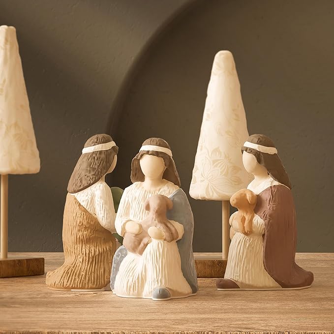 Nativity Mold Nativity Scene Mold Jesus Mold Maria Candle Mold Angel Mold Resin Casting Mold Resin Making Molds Silicone Mold for Candle Home Decorate Mold 3D Animal Mold Candle Making Mold