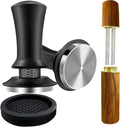 Yeelan Espresso Tamper 51mm with WDT Tool,Calibrated Spring Loaded Coffee Tamper with Silicone Mat,100% Flat Stainless Steel Base Espresso Tools - Tamper for Espresso Machine,Espresso Accessories