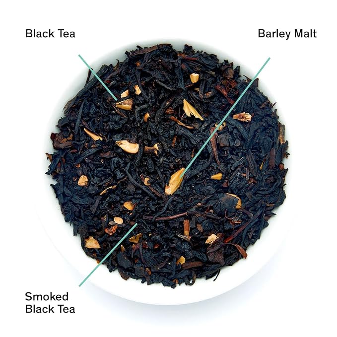 August Uncommon Low Country Bourbon Sugar Black Tea – Vegan, Non-GMO Loose Tea Leaves – Energize Your Day with Southern Wild Flavor in a Convenient Can with 15 Plastic-Free Bags