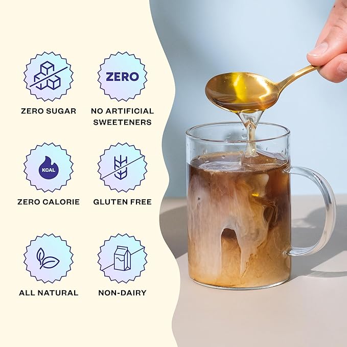 Javvy Coffee Syrup - Zero Sugar, Zero Calorie, Coffee Flavoring Syrup, Coffee Bar Accessories - Great for Flavoring All Types of Drinks – Caramel
