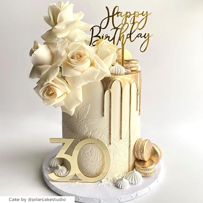 Large Cake Decorating Stencil (PEONIA) Peony Flower Pattern