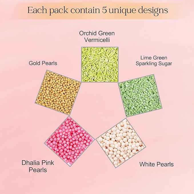 Confect Fusion Mashup Sprinkles FM Multipack 28 100 GMS for Cake Cupcake Décor, Multicolor