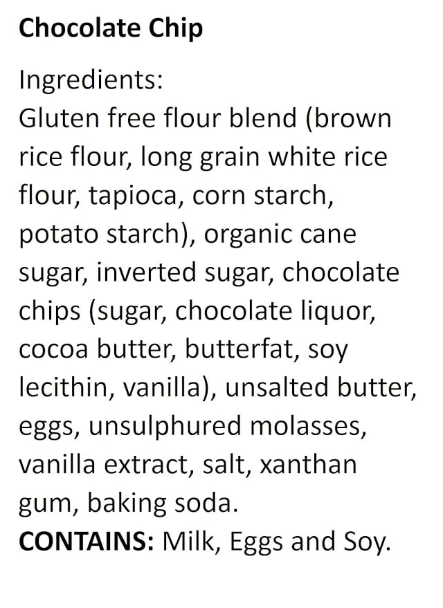 WOW Baking Company Gluten-Free Cookies, Chocolate Chip, 8 Ounce (Pack of 6)