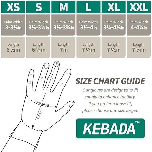 Kebada W1 Work Gloves for Men and Women, 12 Pairs Touchscreen Safety Gloves with Grip, PU-Coated, Ideal for Light & Medium Duty Tasks, White, XX-Large