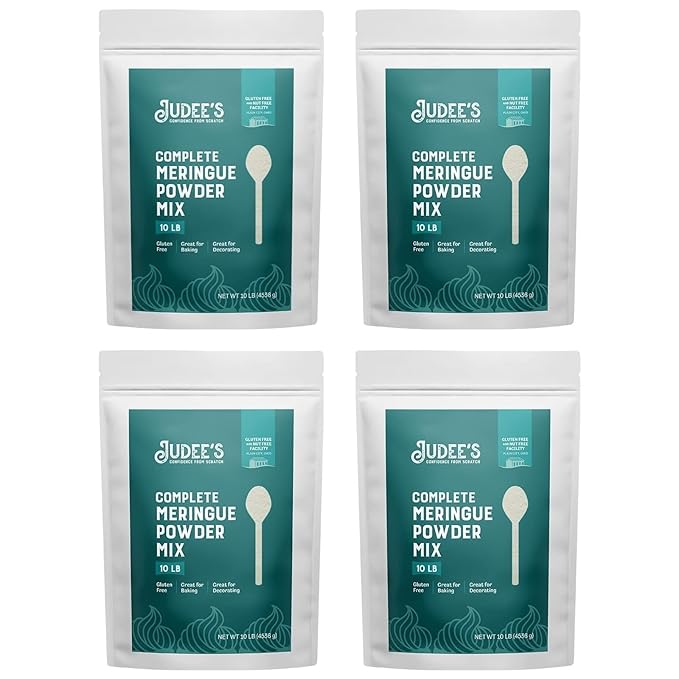 Judee's Gluten Free Meringue Powder Mix 40lb - No Preservatives, Non-GMO Gluten-Free & Nut-Free - Made in USA - Make Meringue Cookies, Pies, Frosting, and Royal Icing