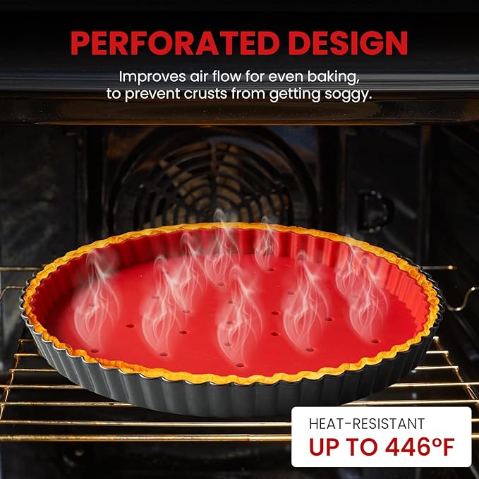 Pie Weights for Blind Baking 9" Tart Pan,Silicone Pie Weight for Baking Crust,Reusable Pies Crust Weights – for Pies/Tart/Quich– Food-Safe,Dishwasher Safe – Designed Exclusively for 9 in. Tart Pan