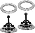 4pcs Milk Frother Replacement Parts for Nespresso, Replacement Whisks & Spring Rings Set Milk Frother Whisk Accessories Compatible with Nespresso Aeroccino 3/4/Plus