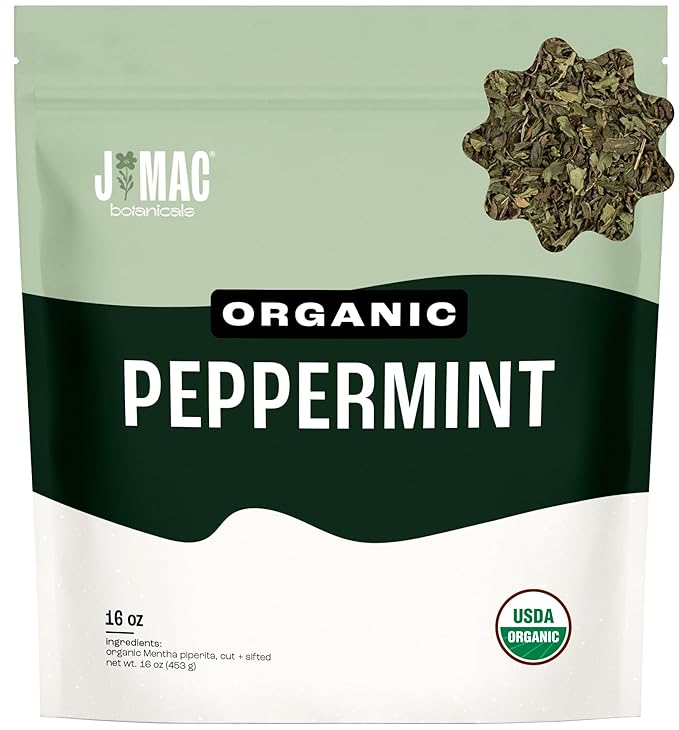 J Mac Botanicals Organic Peppermint Leaf Tea