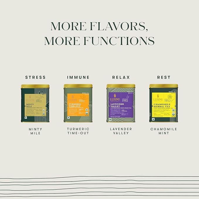 Luxmi Estates - Moringa Mint Tea Loose Leaf - 50g (25 cups) | Organic Moringa and Mint | Great for Digestion and Detox