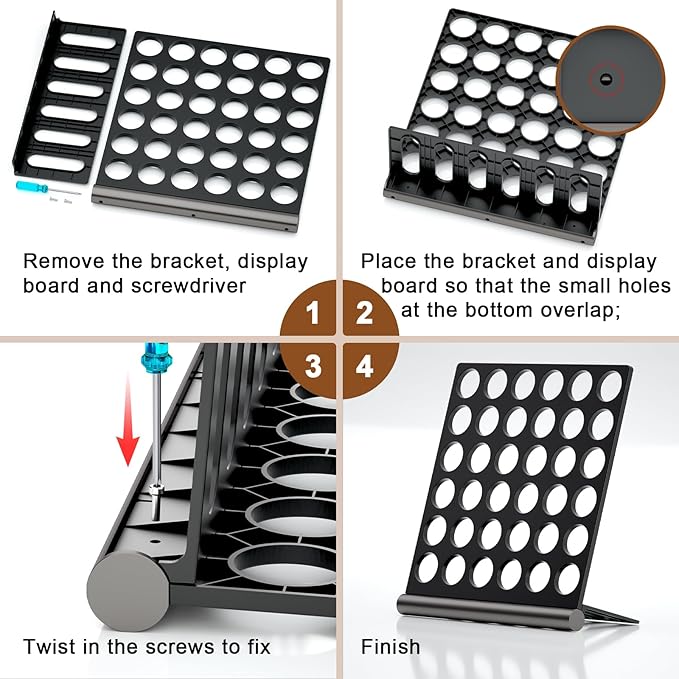 Coffee Pods Holder Organizer Compatible with K cup,36 Pods Large Capacity Coffee Pod Storage Organizer Compatible with keurig pods, Space Saving K-Cups Organizer for Kitchen Office Coffee Bar