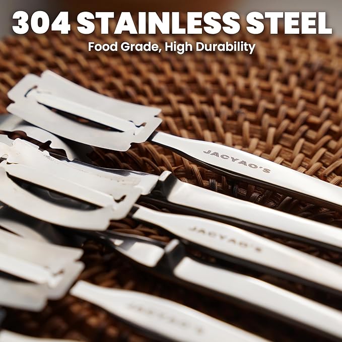 JACYAO'S Bread Lame, Sourdough Scoring Tool Made From 304 Stainless Steel, Professional Bread Scoring Tool with 10 Razor Blades and Metal Storage Box