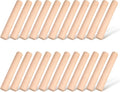 Small Wooden Rolling Pin, Dumpling Dough Roller Wooden Mini Rolling Pins Kitchen Utensil Tool for Fondant, Pasta, Bread, Pastry, Cookies, Pizza, Pie, Cylinder Style, 6.3 Inch (20 Pieces)