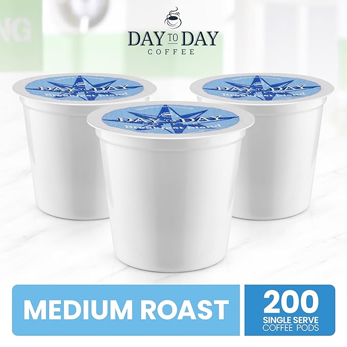 Day To Day 200-Count Breakfast Blend Medium Roast Single Serve Coffee Pods for K-Cup Keurig Brewer