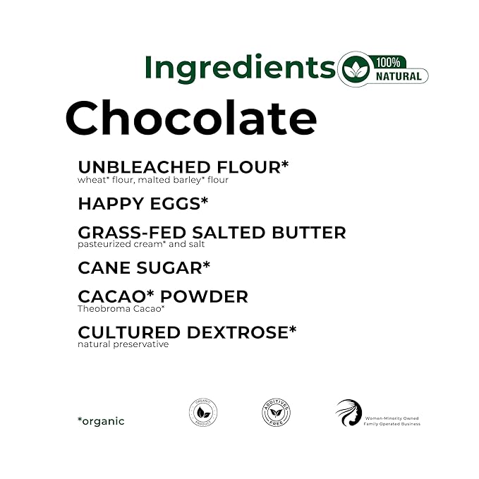 The Panza Chocolate Gourmet Cookie Snack Thin & Crispy | Organic, Non-GMO, 100% Natural Ingredients | Signature Jar 4.3 oz