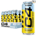 Cellucor C4 Carbonated Zero Sugar Energy Pre Workout Drink + Beta Alanine, (NEW) Sparkling Arctic Snow Cone, 16 Fl Oz, Pack of 12