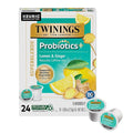 Twinings Probiotics+ Lemon & Ginger Herbal Tea K-Cup Pods for Keurig, 24 Count (Pack of 1), Supports Digestive Health, Naturally Caffeine-Free, Enjoy Hot or Iced
