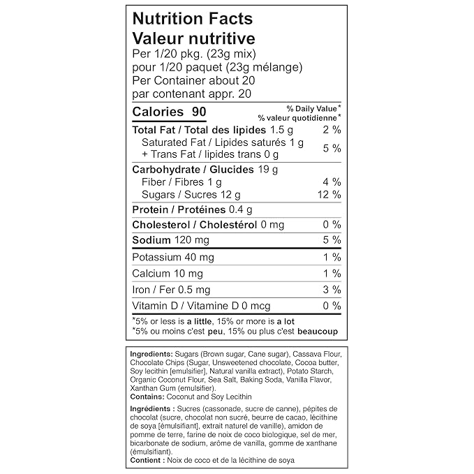 XO Baking Co. Gluten Free Chocolate Chip Gourmet Cookie Mix; Non-GMO; Kosher; Rice Free; Dairy Free; Peanut Free; No Preservatives; No Artificial Flavors or Colors, 16oz (Pack of 6)