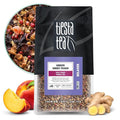 Tiesta Tea - Ginger Sweet Peach, Spicy Peach Herbal Tea, Tranquility Blend, Loose Leaf, Non-Caffeinated Hibiscus & Cane Sugar, Brews Up to 200 Cups, 16oz Bulk Pouch