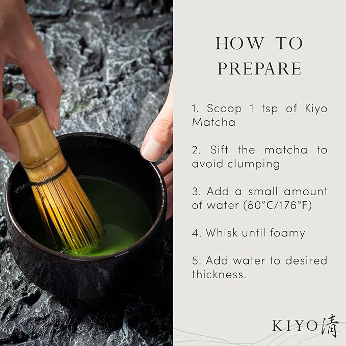 Kiyo Matcha Premium Grade Toyokage Ceremonial Uji Matcha - Pure Japanese First Harvest Ceremonial Grade Matcha Green Tea Powder from Uji, Japan (40g/1.4oz)