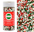 Mystic Sprinkles Christmas Holiday Sprinkle Mixes (A Classic Christmas in Silver Sprinkle Mix 3.4oz)