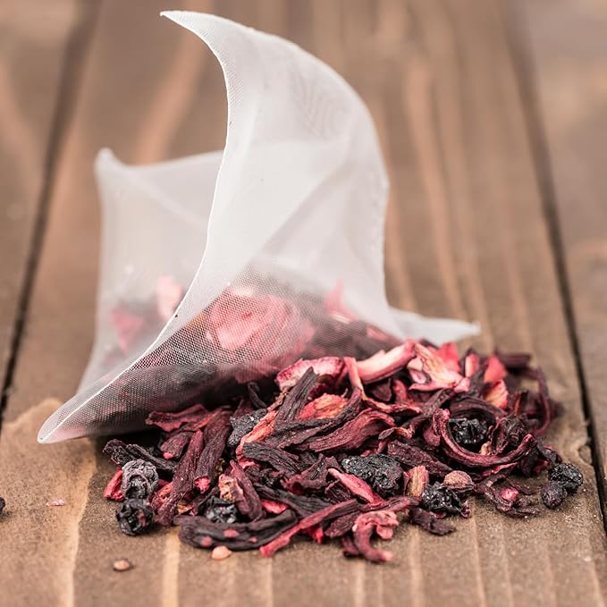 Lynginya Hibiscus Tea, 8 Tea Bags - Premium Hibiscus Leaves - Natural Herbal Tea - Sweet and Sour