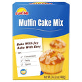 SUKIMI Soft and Fluffy Muffin Mix 400g, Dairy-free Muffin and Cupcake Mix, Low Carb and Low Sugar, Easy Baking Mix for Quick Breakfast and Party Treats