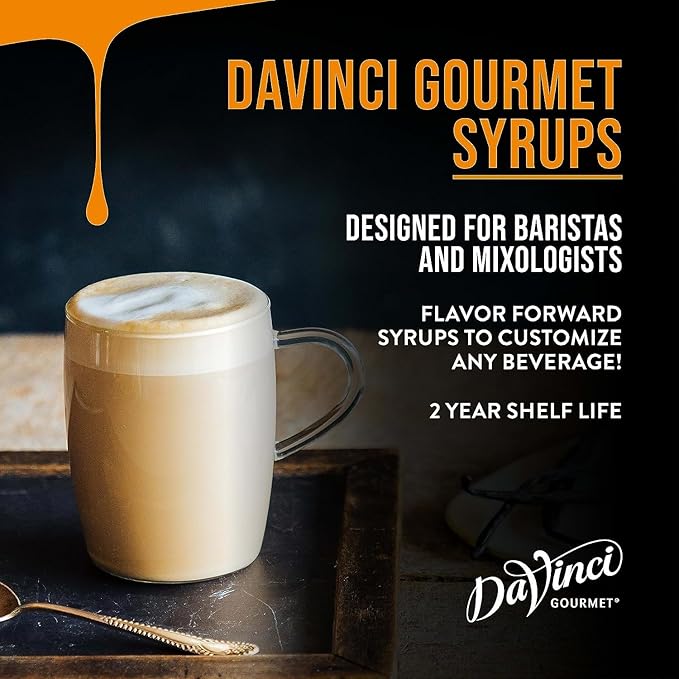 DaVinci Gourmet Classic Creme De Menthe Syrup, 25.4 Fl Oz (Pack of 4)