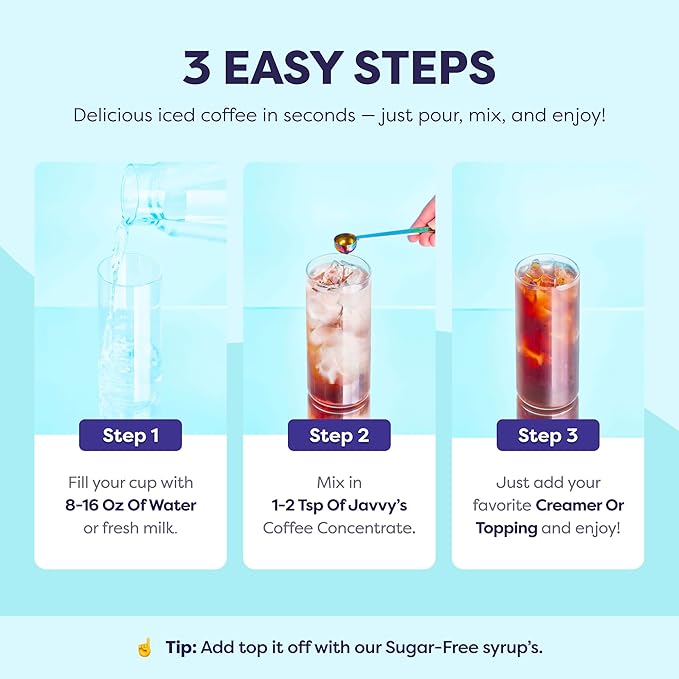 Coffee Concentrate - Limited Release Flavors - Cold Brew Coffee, Perfect for Hot or Iced Instant Coffees, Hot Drinks, Cold Brew Concentrate, 35 Servings - Iced Vanilla Cream Drizzle
