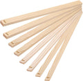 MECCANIXITY 8Pcs Pottery Teaching Rolling Mud Stick Guides, 13" x 0.8" Wood Clay Roller 4 6 8 10mm Thick Ceramic Tools Strips Rolling Guides for Clay Thickness DIY Craft