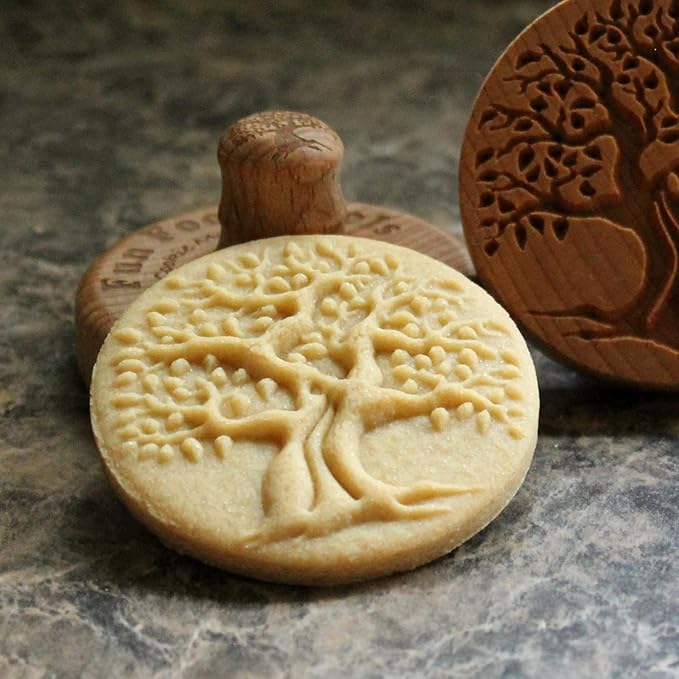 Wood Cookie Stamp, 2.5 Inch (Old Tree CS-005)