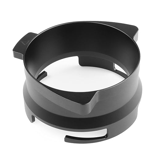 FIRJOY 54mm Espresso Dosing Funnel for Breville Barista Portafilters (Aluminum Alloy-Black)