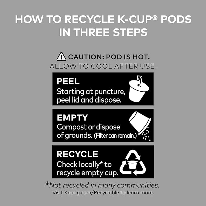 Caribou Coffee Obsidian Keurig Single-Serve K-Cup Pod, Medium Roast Coffee, 96 Count