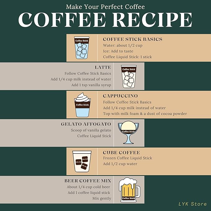 Cold Brew Coffee Concentrate liquid, Single Serve Coffee Sticks, MistyBrew, Imported from Korea, Premium coffee (30 sticks, Supremo)