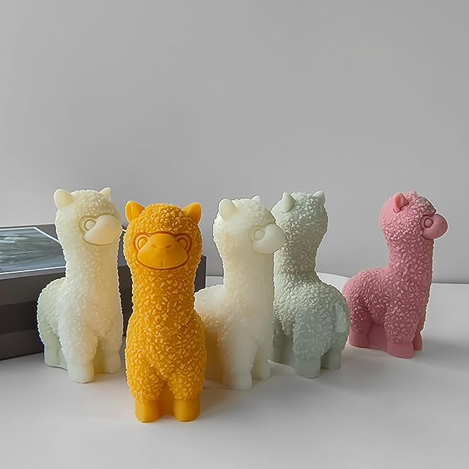 Alpaca Resin Casting Mold - Animal Silicone Mold for Clay, Home Decor, 3D Casting