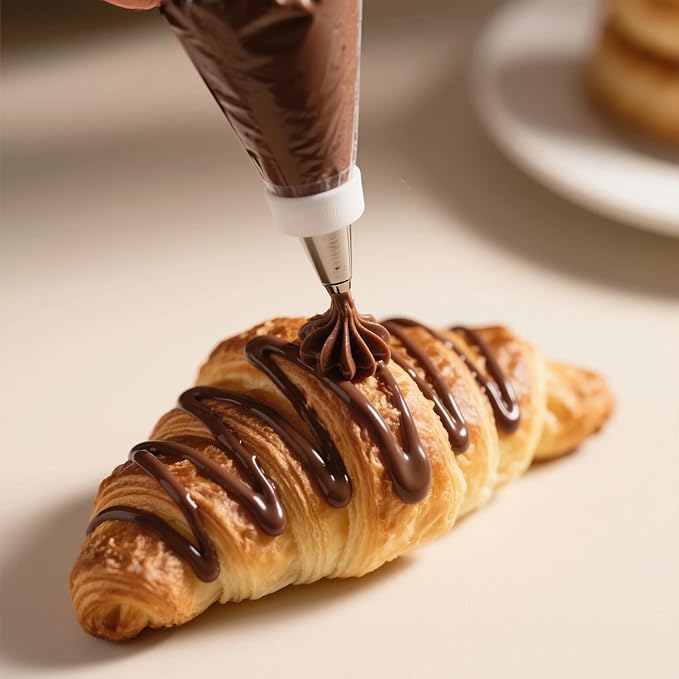 21 Inch Large Piping Bags - HOMIOVE XL Plastic Disposable Pastry Bags Anti Burst Non-Slip Design Cake Decorating Bags for Icing Tips Cake Baking Supplies Tools 100Pack