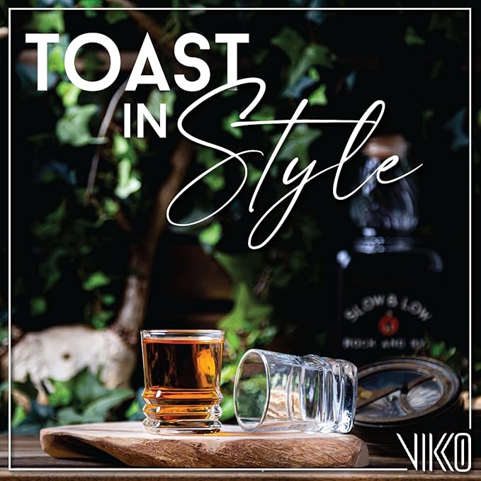 Vikko Shot Glasses, 2.75 Ounce Shot Glass Set of 6 Small Liquor and Spirit Glasses, Durable Tequila Shot Glasses For Alcohol and Espresso Shots