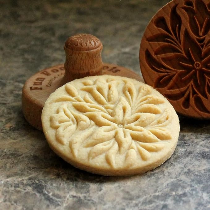 Wood Cookie Stamp, 2.5 Inch (Bluebells CS-031)