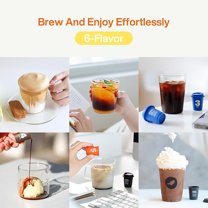 SATURNBIRD Coffee Instant Cold Brew, Medium-Dark Roast, Smooth & Balanced Blend of 100% Specialty Arabica, Enjoy Hot or Cold, Freeze Dried Iced Coffee, 24 Single Servings for Home Travel Office (NO.4)