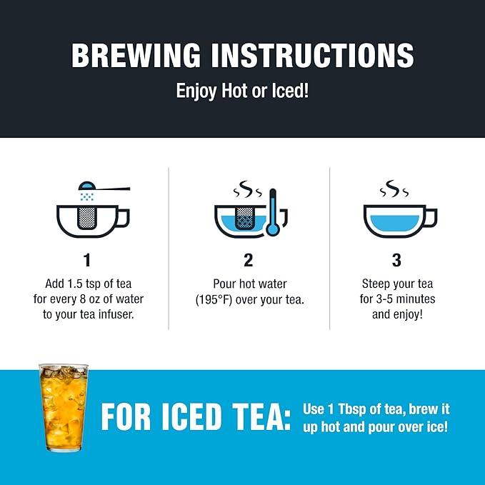 Tiesta Tea - Black Thai Tropical, Loose Leaf, Mango Citrus Black Tea, Premium Blend, Caffeinated, Make Hot or Iced Brews Up to 200 Cups, 16 Ounce Resealable Bulk Pouch