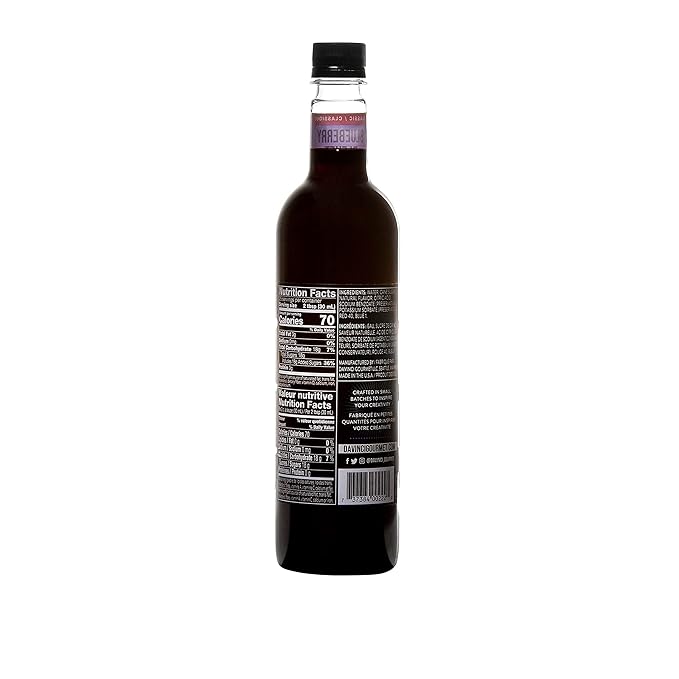 DaVinci Gourmet Classic Blueberry Syrup, 25.4 Fluid Ounces (Pack of 4)
