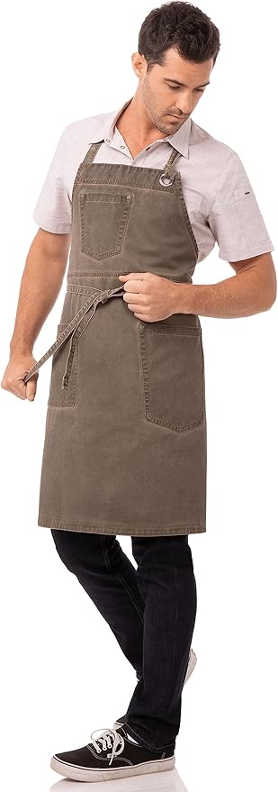 Chef Works Unisex Dorset Bib Apron